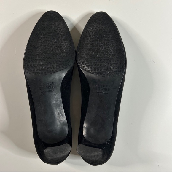 Stuart Weitzman Elegant Black Suede Women's Pumps 8 - Picture 10 of 12